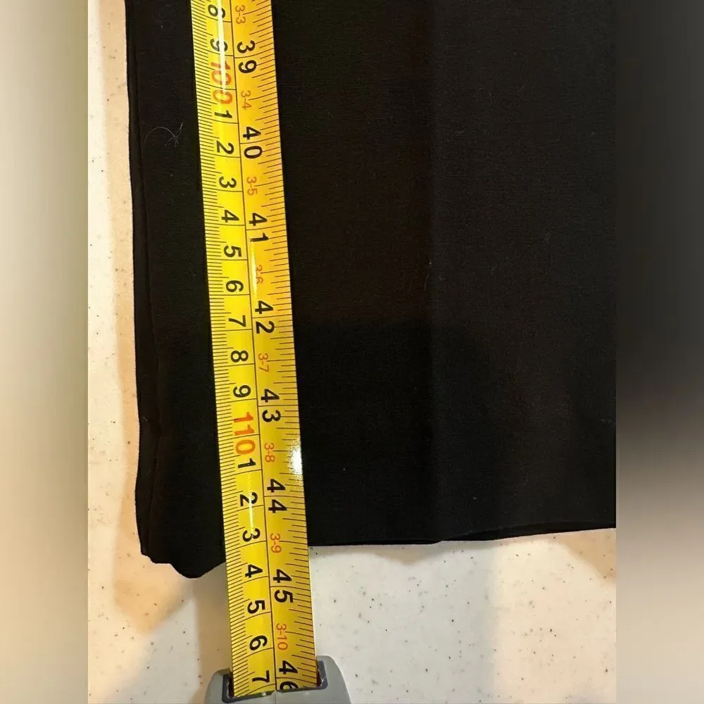 NEW Men's 37W x 34L Ultra Slim Fit Black Dress Pants Slacks Narrow Flat Front